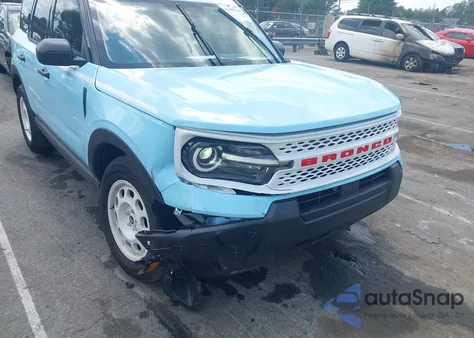 2025 Ford Bronco Sport Heritage from USA, damaged, VIN 3FMCR9GN7SRE35931